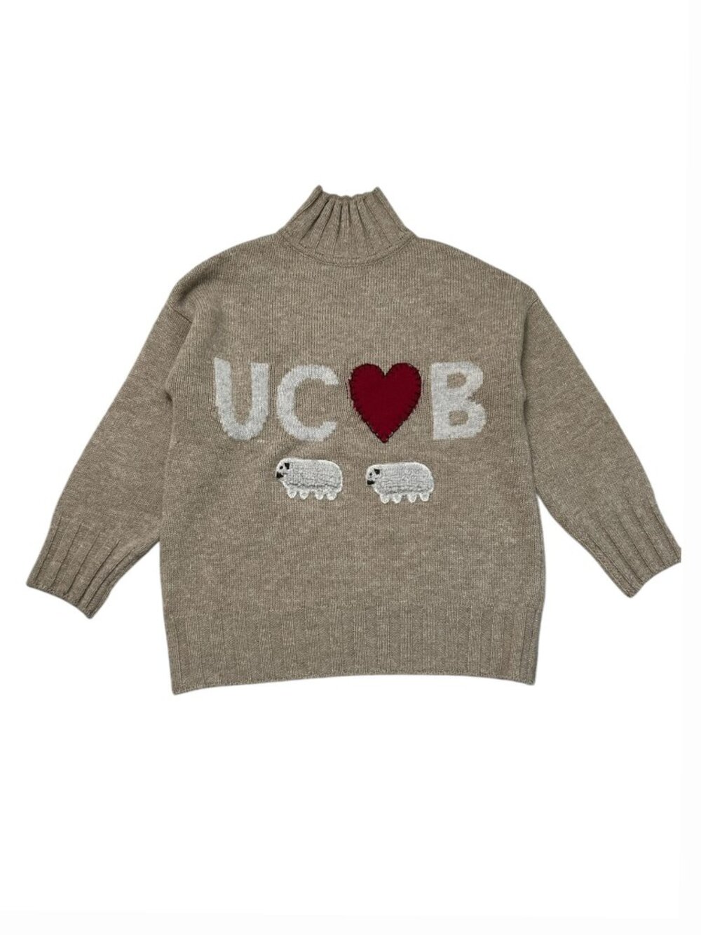 Vintage United Colors of Benetton Women's Approx. L -  XL Shetland Wool Sweater